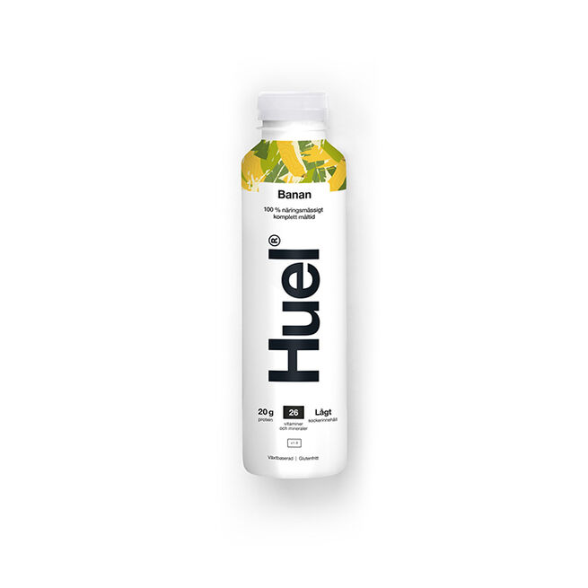 HUEL Banansmak 12x500ml Måltidsersättare Huel 12x500 ml Banan