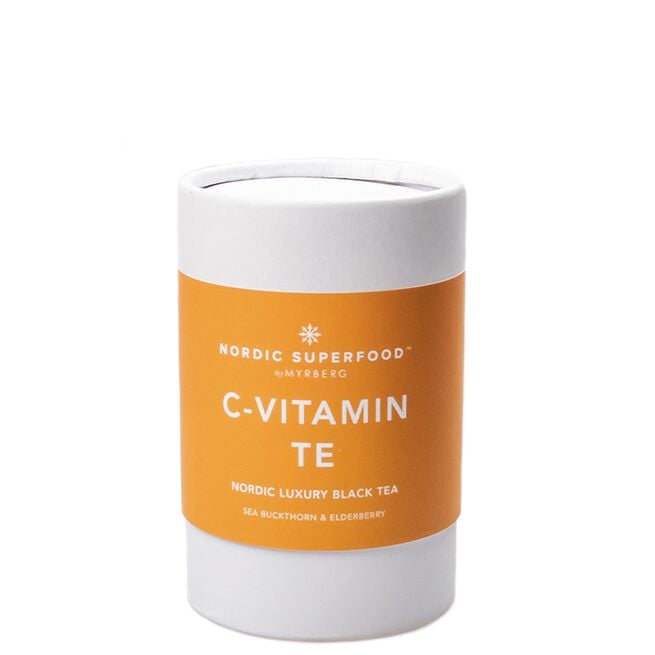 Te C-vitamin - Svart med Havtorn & Fläderblomma 80 g