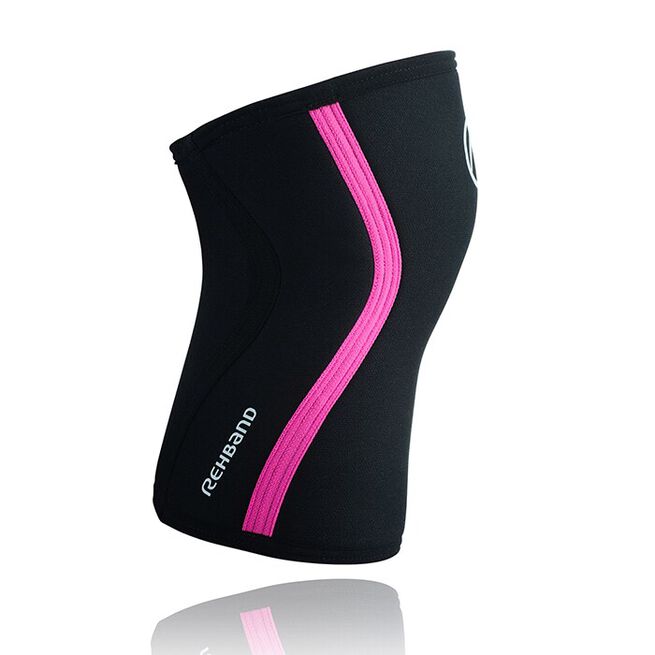 RX Knee Sleeve, 7mm, Black/Pink, L RX Knäskydd 7mm Svart/Rosa