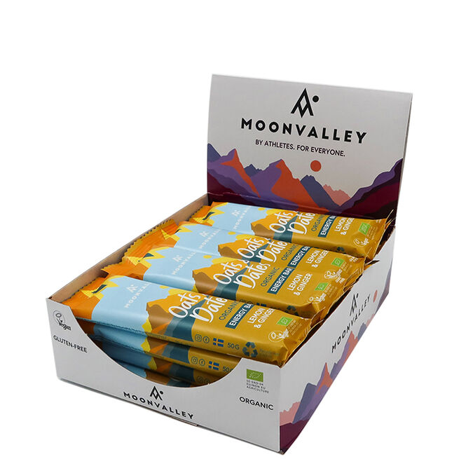 12x Vegan Energy bar Oats & Dates Lemon & Ginger 50 g 12x Vegan Energy bar Oats & Dates 50 g Lemon & Ginger