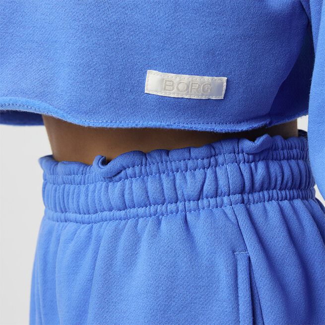 Studio Oversized Cropped Sweatshirt, Ultramarine, L  Studio Oversized Croppad Sweatshirt Marinblå