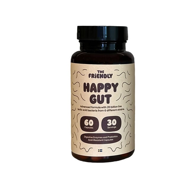 Happy Gut, 20 CFU 60 kapslar Happy Gut, 20 CFU 60 kapslar