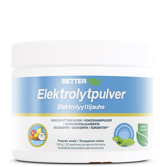 Better You Elektrolytpulver Tropisk 150 g Elektrolytpulver Tropisk 150 g