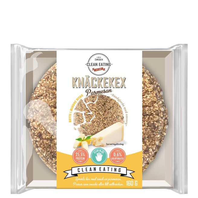 Clean Eating Knäckekex Parmesan 160 g Knäckekex Parmesan 160 g