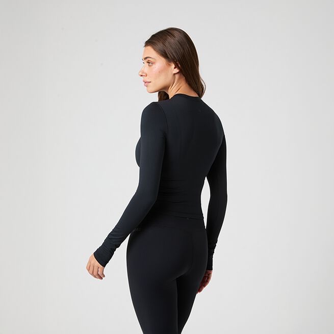 Studio Soft Cropped Longsleeve, Black Beauty, L  Studio Soft Cropped Tröja Svart