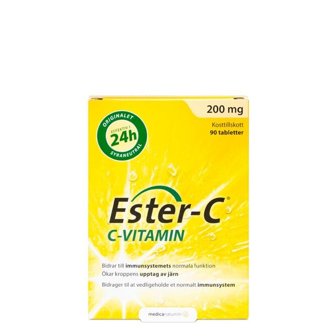 Ester-C 200mg 90 tabletter C-Vitamin 200 mg 90 tabletter