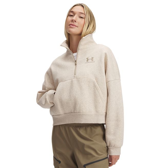 Icon Fleece OS HZ, City Khaki, L Icon Fleece OS HZ Tröja Khaki
