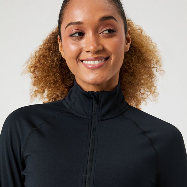 Borg Full Zip Midlayer, Black Beauty, L  Borg Full Zip Tröja Svart