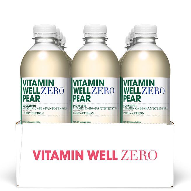 12 x Vitamin Well Zero, 500 ml, Pear Lemon 12 x Vitamin Well Zero Vitamindryck 500 ml Pear Lemon