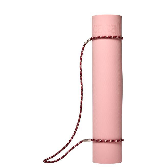Casall Braided Yoga Carry Strap, Raspberry/Beige