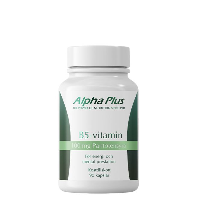 Alpha Plus B5 vitamin 90 kapslar B5-vitamin 90 kapslar