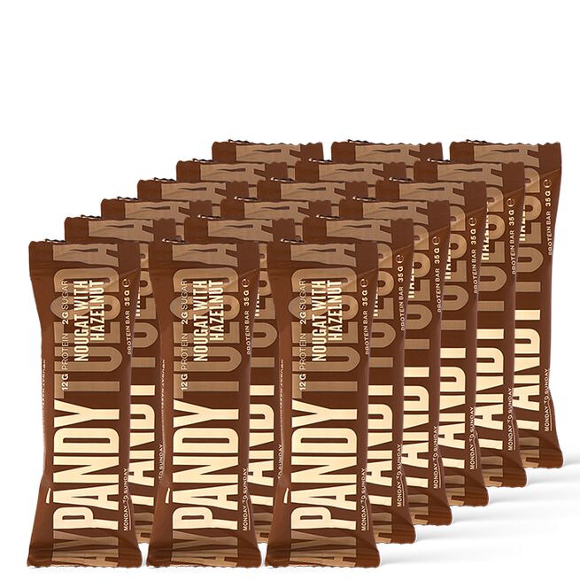 Pändy 18 x Pändy Protein Bar, 35 g, Nougat Hazelnut