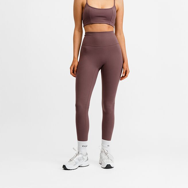 Butter Soft High Waist Tights, Dark Mauve, XS Träningstights Ljuslila