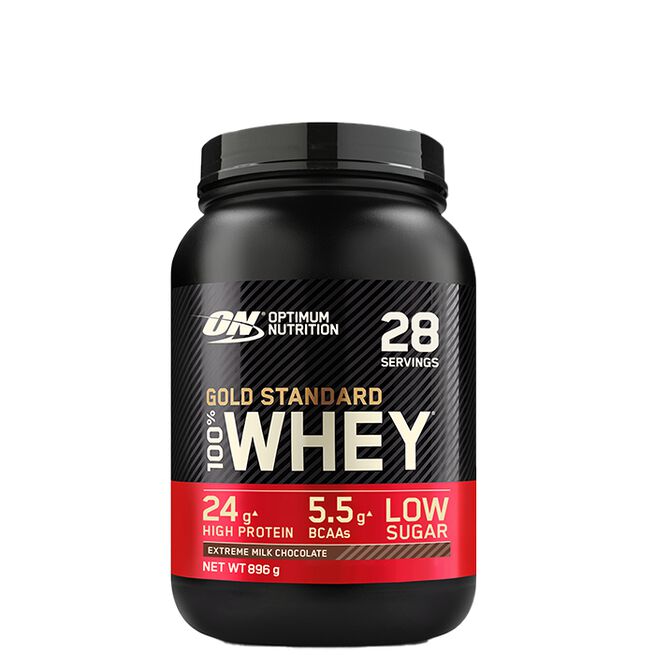 100% Whey Gold Std, 908 g Extreme Milk Chocolate 100% Whey Gold Standard Vassleprotein 908 g Extreme Milk Chocolate