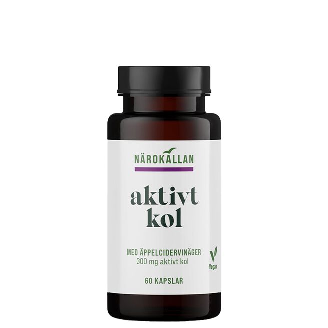 Aktivt Kol + Äppelcidervinäger 60 kapslar Aktivt Kol + Äppelcidervinäger 60 kapslar