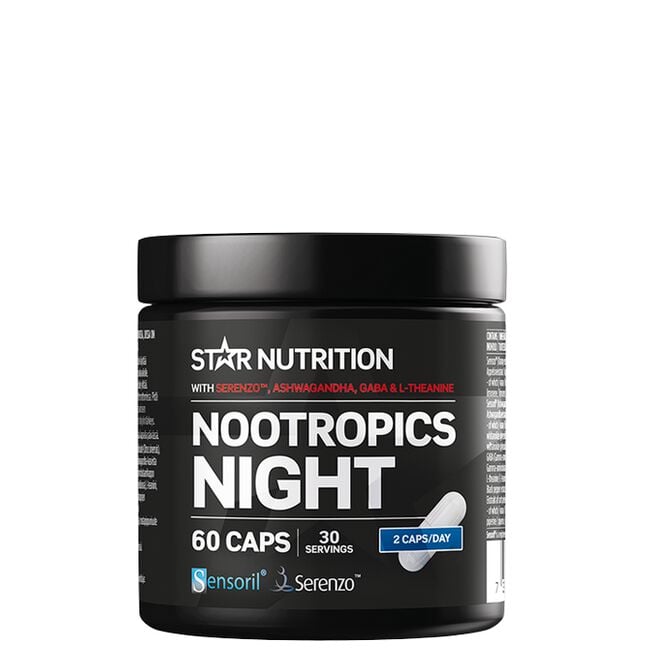 Star nutrition Nootropics Night natt Nootropics Night, 60 Kapslar