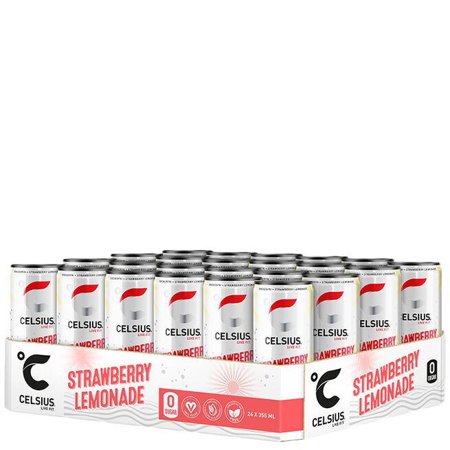 24 x Celsius, 355 ml, Strawberry Lemonade 24 x Celsius Energidryck 355 ml Strawberry Lemonade
