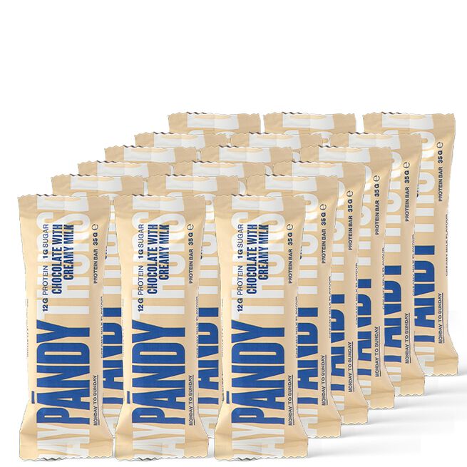 Pändy 18 x Pändy Protein Bar, 35 g, Chocolate with cream 18 x Proteinbar 35 g Chocolate with creamy milk