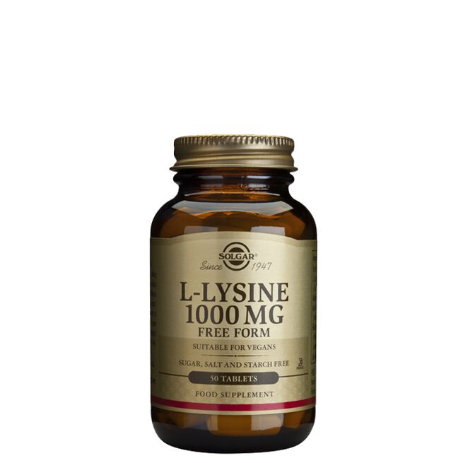 L-lysine 1000 mg 50 tabletter 