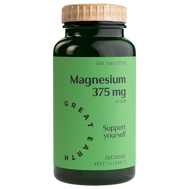 Magnesium 375 mg 100 tabletter Magnesium 375 mg 100 tabletter