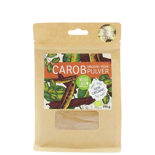 Mother Earth Carobpulver Ekologisk 250 g