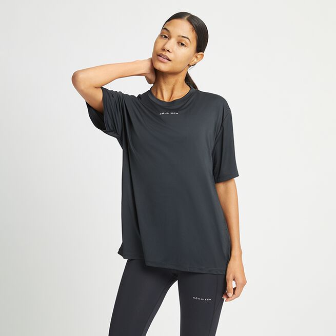 Court Loose Tee, Black, XS Court Loose T-shirt Svart