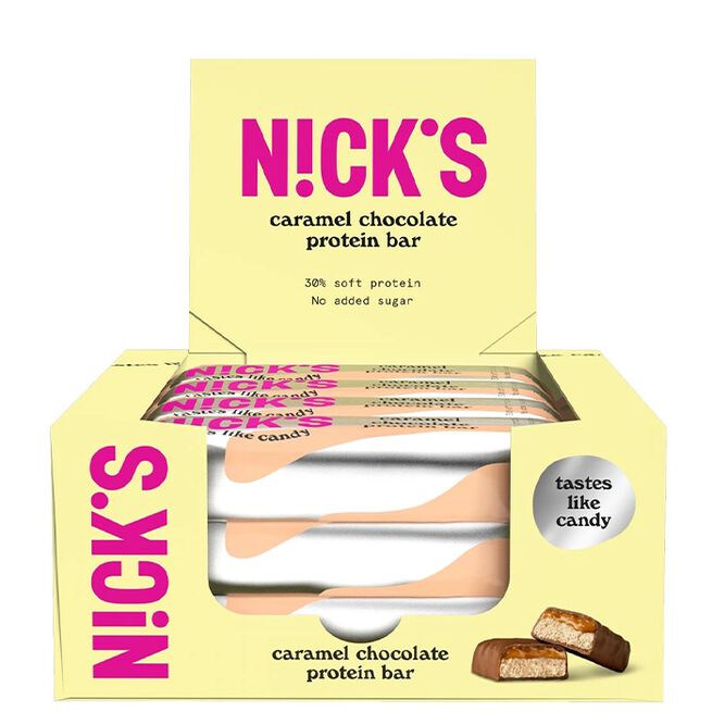 Nicks Proteinbar Caramel Chocolate 12-pack 50 g