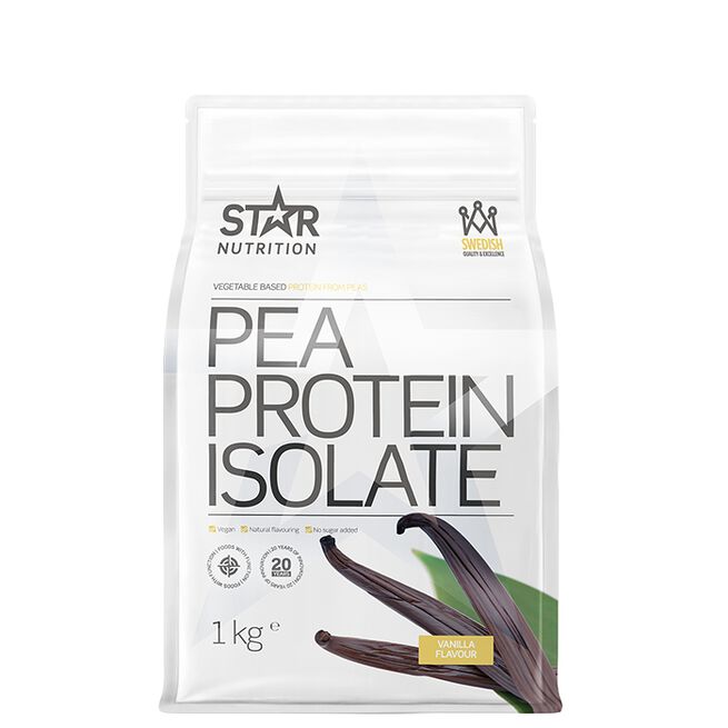 Pea Protein Isolate, 1 kg, Vanilla Ärtproteinisolat 1 kg Vanilla
