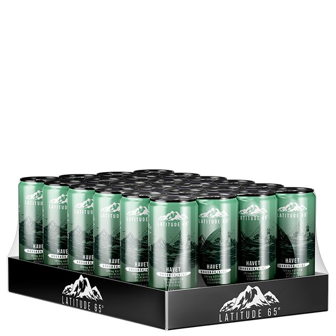 24 x Latitude 65, 330 ml, Havet 24 x Latitude 65 Energidryck 330 ml Havet - Krusbär/Kiwi