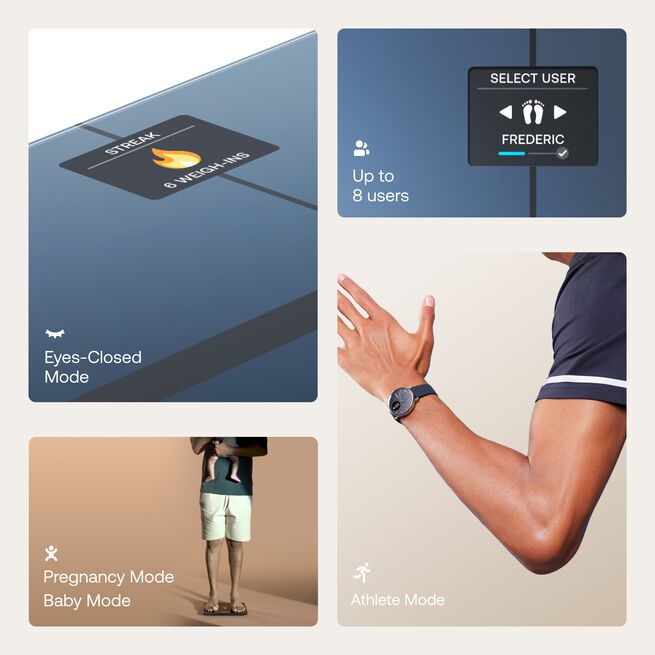 Withings Body Smart, Black  Body Smart Diagnostisk Personvåg Svart