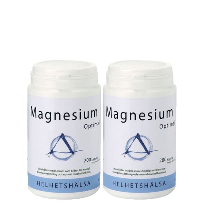 2 x Magnesium Optimal, 200 kapslar 