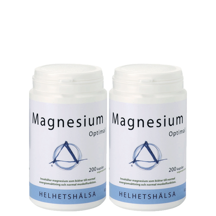 Köp 2 x Magnesium Optimal, 200 kapslar Fri frakt över 99 kr