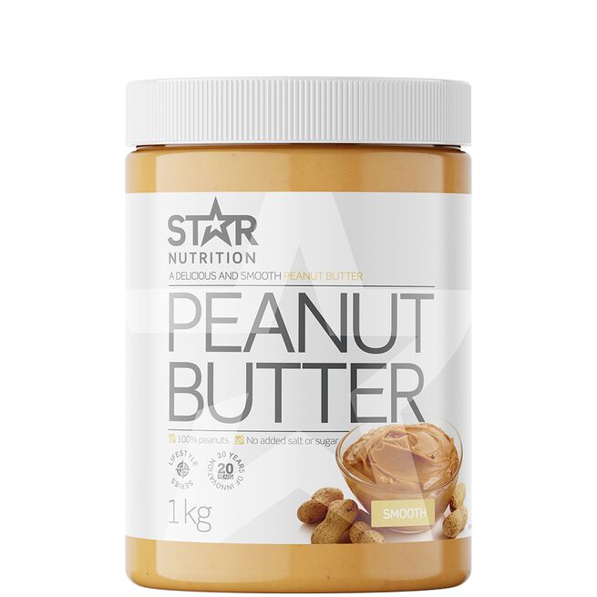 Peanut Butter, 1 kg, Smooth Jordnötssmör 1 kg Smooth