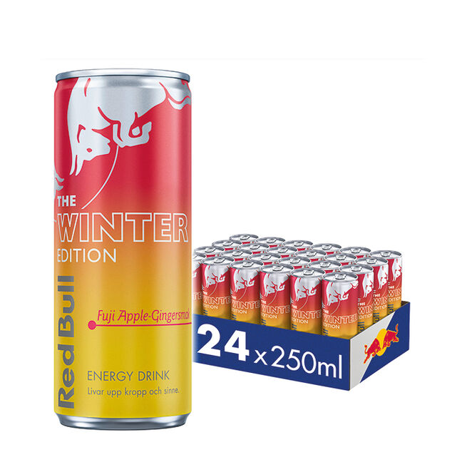 24 x Red Bull Energidryck 250 ml Winter Edition Fuji Apple-Ginger 24 x Red Bull Energidryck 250 ml Winter Edition Fuji Apple-Ginger Fuji Apple-Ginger