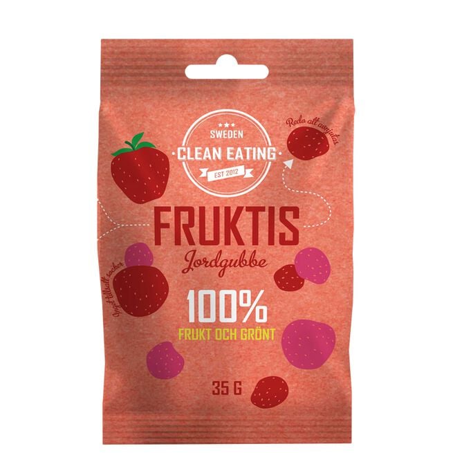 Clean Eating Fruktis jordgubbe 35 g Fruktis jordgubbe 35 g