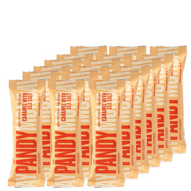 Pändy 18 x Pändy Protein Bar, 35 g, Caramel Seasalt 18 x Proteinbar 35 g Caramel Seasalt