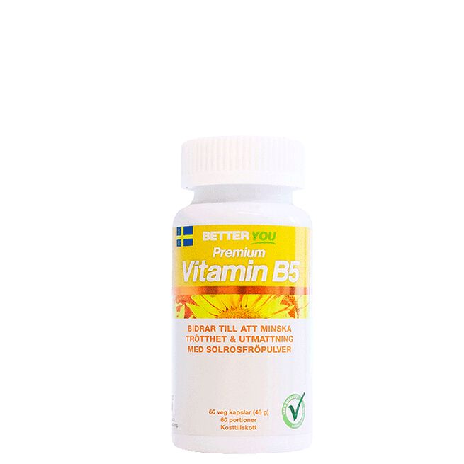 Premium Vitamin B5, 60 kaps Better You