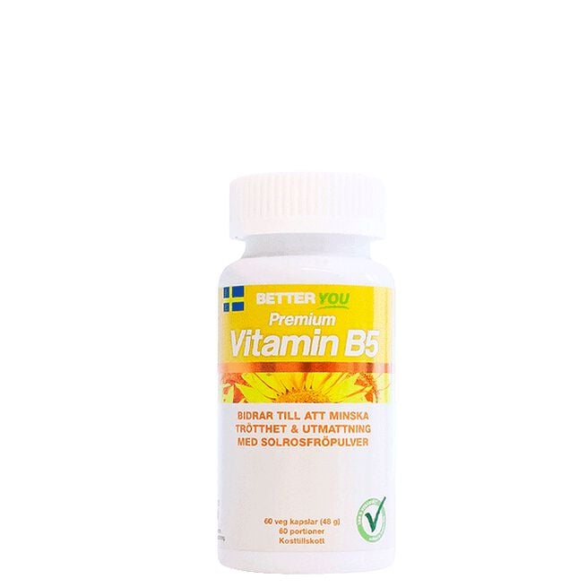 Premium Vitamin B5, 60 kaps Better You Premium Vitamin B5 60 kapslar