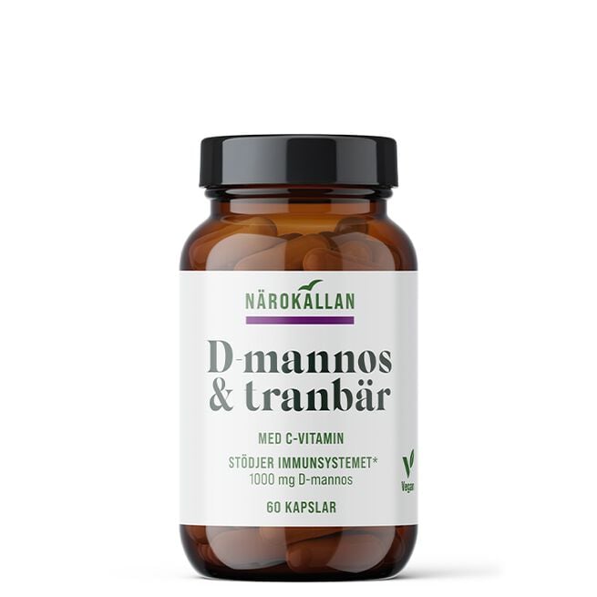 D-Mannos + Tranbär 60 kapslar D-Mannos + Tranbär 60 kapslar