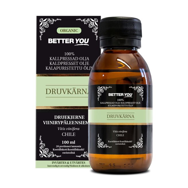 Better You Druvkärnolja Kallpressad 100 ml Druvkärnolja Kallpressad 100 ml