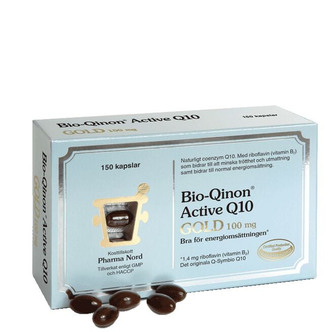 Bio-Qinon Active Q10 Gold 100 mg Pharma Nord Bio-Qinon Active Q10 Gold 100 mg 150 kapslar