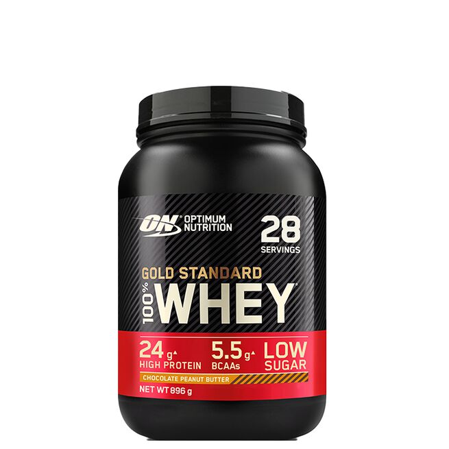100% Whey Gold Std, 908 g Chocolate Peanut Butter 100% Whey Gold Standard Vassleprotein 908 g Chocolate Peanut Butter