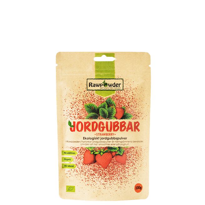 Ekologiskt Jordgubbspulver 100 g Ekologiskt Jordgubbspulver 100 g
