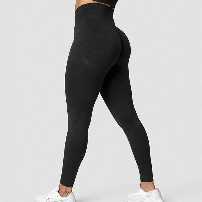 Scrunch Seamless Tights, Black, S  Scrunch Seamless Tights, Black