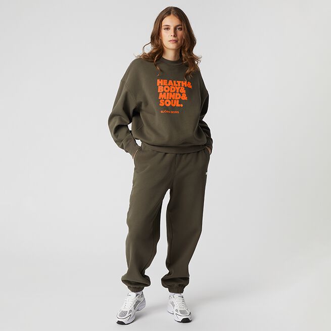 Björn Borg Studio Oversized Crew, Tamrac Studio Oversized Tröja Grön