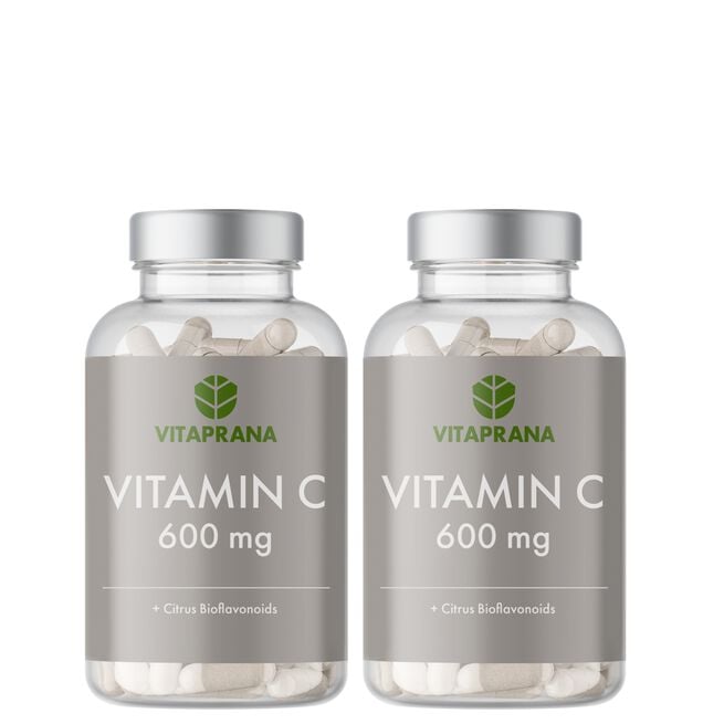 2 x Vitamin C  600 mg + Bioflavonoids, 100 kaps 