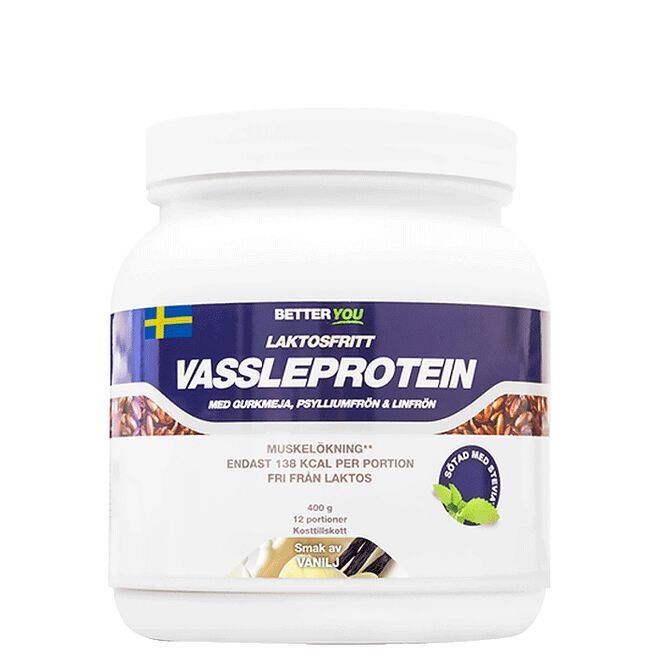 Laktosfritt Vassleprotein, Vanilj 400 g Better You