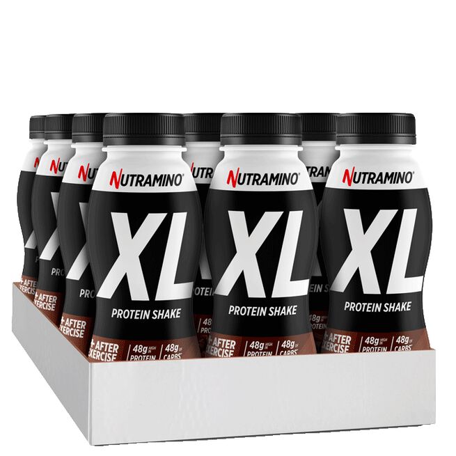 12 x Nutramino Pro XL ProteinShake, 475ml, Choklad 12 x Nutramino Protein XL Shake, 475 ml Choklad