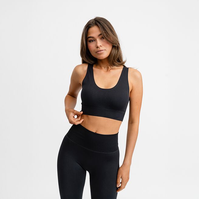 Flow Bra, Black, XS Flow Sport-bh Svart