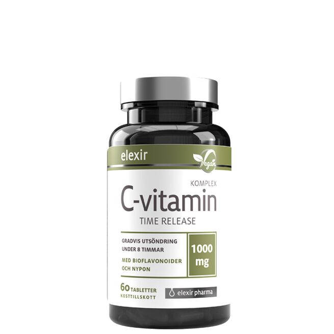 C-vitamin 1000 mg Time release 60 tabletter C-vitamin 1000 mg Time release 60 tabletter